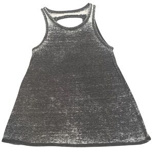Chaser Charcoal Grey Burnout Tank Size Medium